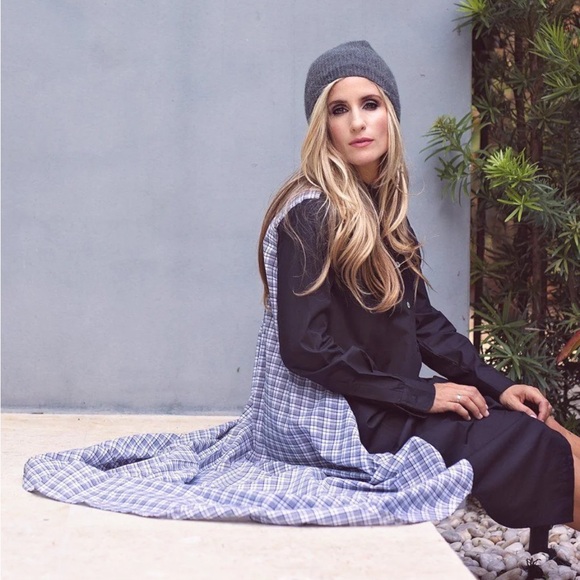 PROJECT‎ 6 NY NWT Maaya Long Black Gingham Poplin Button-Up Shirt Dress Size S - Picture 4 of 16